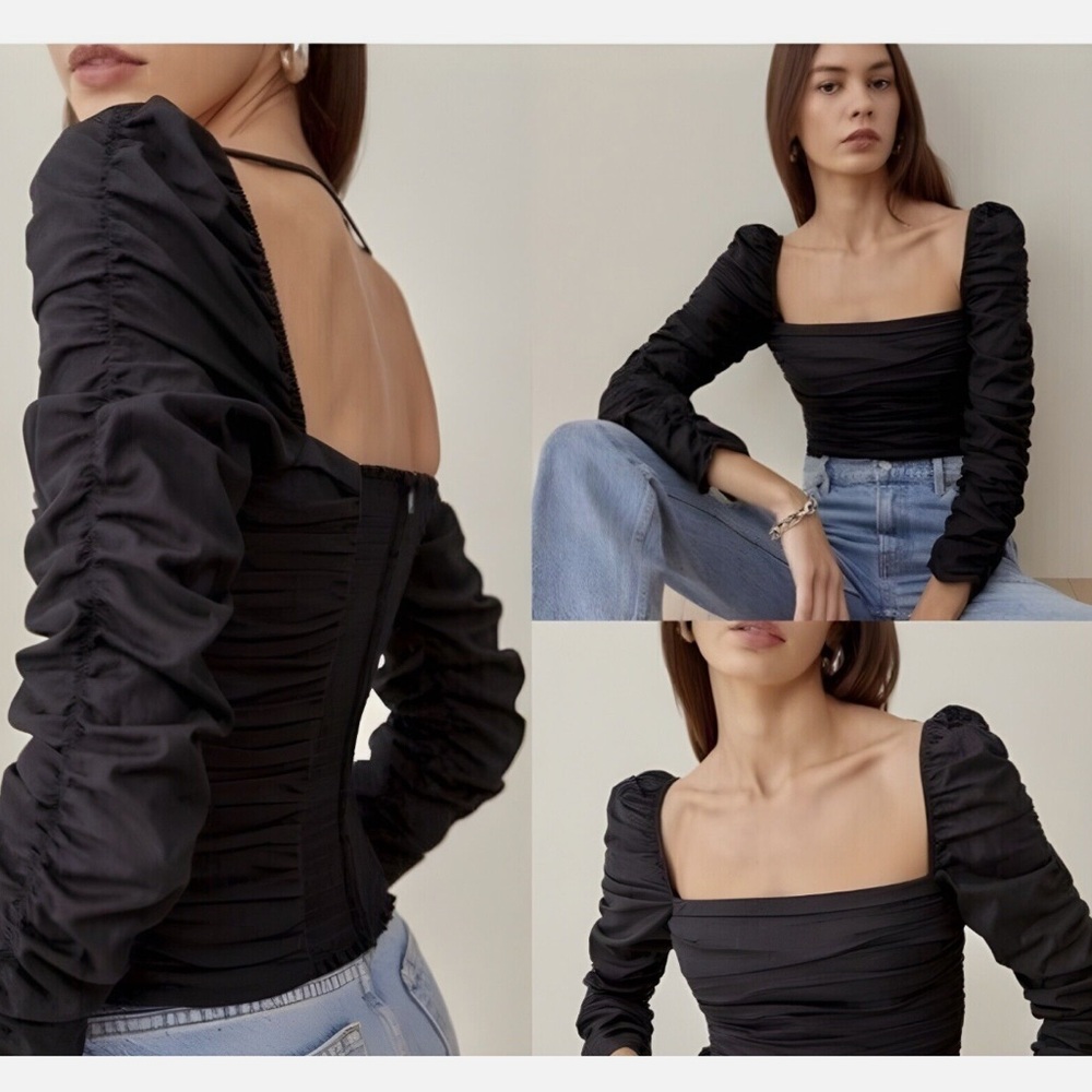 Reformation Joi top black size 4